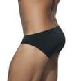 thumbnail image 3 of Men's Low Waist Bikini Briefs Solid Color Nylon Swimwear Tie Side Embarrassing Beach Shorts, 3 of 4