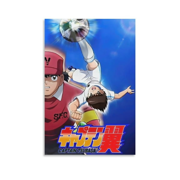 Japanese Comedy Animation Captain Tsubasa Poster Canvas Wall Art Prints Poster Gifts Photo Picture Painting Posters Room Decor Home Decorative 24x36inch(60x90cm)
