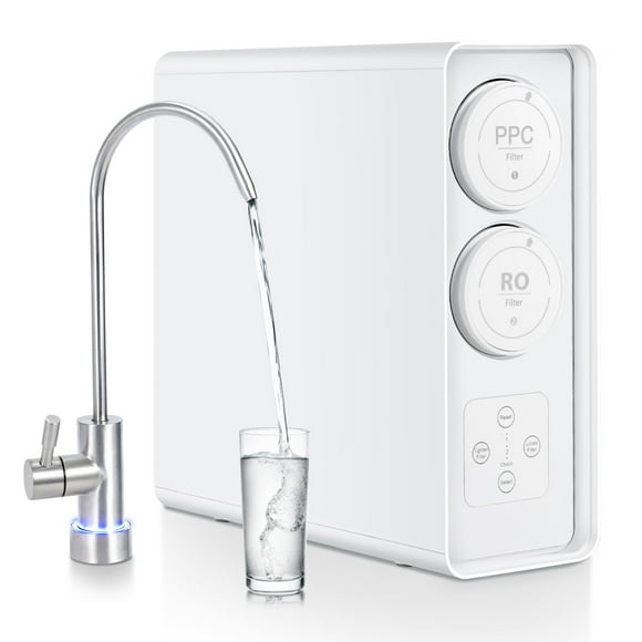 BeesClover RO System 600 GPD Water Filter, Under-Sink Tankless Reverse Osmosis Water Filter, Reverse Osmosis System, 2:1 Pure to Drain, Smart Faucet Reminder for Home Office