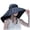 Black, variant on Sun Hat for Women Wide Brim Travel Sun Visor Bow Chin Strap Spring and Summer Outdoor Hat for Face Brown