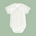 thumbnail image 2 of THDHVS Newborn Casual Outfits,Summer Onesies for Newborn ,Baby Short Sleeve Thin Cotton Abdominal Protection Baby Jumpsuit Summer Newborn Clothes White 6-9 Months, 2 of 3