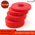 thumbnail image 1 of Red Cable Ties Reusable Loop Bundle Self Adhesive Nylon Strap Organizer Clip Wire Holder Management Fastening Tape DIY width 20mm 1 roll, 1 of 5