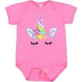thumbnail image 3 of Inktastic Unicorn Face Girls Baby Bodysuit, 3 of 5