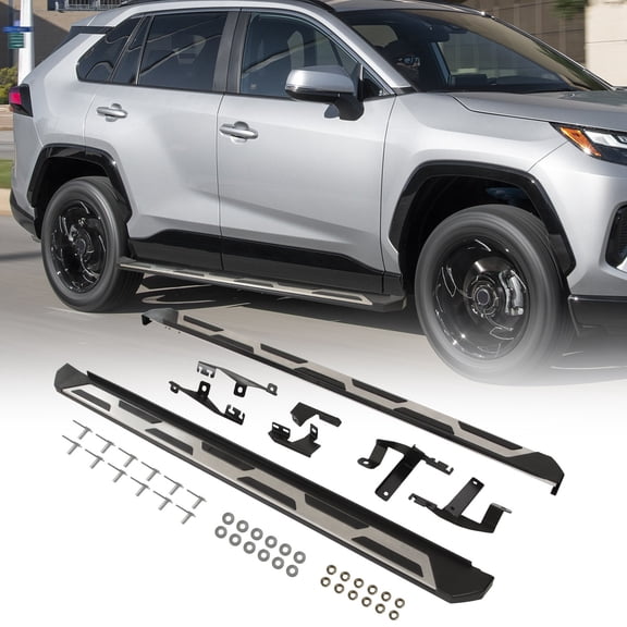 Fits 2019-2025 Toyota RAV4 Side Step Bars Running Boards Nerf Bar Aluminum