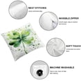 thumbnail image 4 of COMIO Watercolor Painting Of Shamrock Large St. Patrick's Day Soft and Durable 2-Piece Plush Pillowcase Set White, 4 of 6