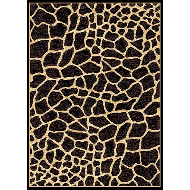 Contemporary Area Rug Printed Giraffe Skin For Indoor Decoration Approx 2ft X 3ft Walmart Com Walmart Com