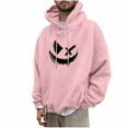 thumbnail image 3 of CFLVAEK Graphic Hoodies for Men Oversized Long Sleeve Hooded Sweatshirts Big and Tall Drawstring Pullover Tops Fall Fashion Clothes 2025 Pink XXXL, 3 of 6