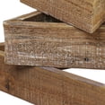 thumbnail image 6 of Ekena Millwork Set of 3, Triangle, Open Back, Vintage Farmhouse Shadow Box Shelves, Barnwood Decor Collection, Weathered Brown, 6 of 15