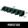thumbnail image 6 of GORILLA GRIP Wall Mount Organizer, Hooks and Slots to Hold Mop, Broom, Tools, Easy Install, 6 Hooks 5 Slots, Hunter Greeen, 6 of 9
