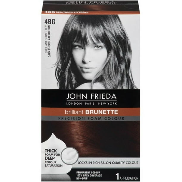 2 Pack John Frieda Precision Foam Colour Brilliant (Dark Chocolate Brown) 4BG 1 Each