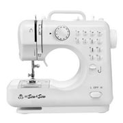 Michley LSS-505  Mechanical Portable 12-Stitch Desktop Sewing Machine With Option to Use Batteries or Power Cord