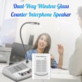 thumbnail image 4 of CJC Intercom Dual-Way System, Dual-Way Intercommunication Microphone, Bank/Office/Store/Hospital/Security Company/Station Counter Window Intercom Speaker System, 4 of 11