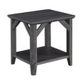 thumbnail image 2 of Convenience Concepts Table d'Appoint Winston avec Étagère en Finition Bois Gris Vieilli, 2 of 4
