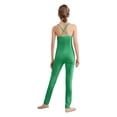 thumbnail image 2 of Haitryli Kids Girls Sleeveless Full Length Camisole Tank Unitard Gymnastics Dance Jumpsuit One Piece Outfits Green 6, 2 of 5