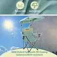 thumbnail image 5 of Outdoor Sunshade Chair with Adjustable Canopy and Armrests, Cup Holder at the Armrest, Foldable Storage, Equipped with Storage Bag, Portable. Suitable for Beach, Patio, Outdoor, 5 of 13