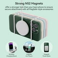 thumbnail image 3 of for iPhone 14 Pro Max Case Liquid Silicone Magsafe Magnetic Stand with Screen Protector Full Protection Slim Shockproof Protective Case Cover 6.7 Inch - Alpine Green, 3 of 11