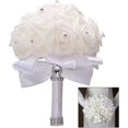 thumbnail image 1 of Suministros nupciales de la boda de la flor artificial, dama de honor del ramo de novia, flores artificiales de la boda del ramo de novia, 1 of 5