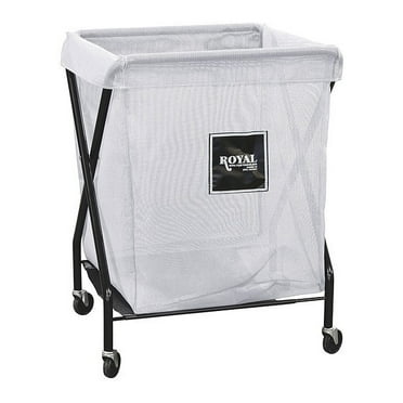 Royal Basket Trucks Hamper,35 1/2 in H,White G08-WWX-XMA-3ONN