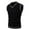 Black, variant on Men's Slim Fit V-Neck Cable Knit Sweater Vest Casual Striped Trim Pullover Tank Top