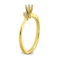 thumbnail image 5 of Solid 10k Yellow Gold Diamond Engagement Ring Size 6 (.205 cttw.), 5 of 7