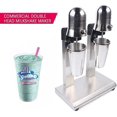 thumbnail image 3 of Double Head Milkshake Maker Machine, 560W Drink Mixer Milkshake Mixer with 2 Stainless Steel Cups,2-Speed Adjustable  Milkshake Machine for Malted Milk, Soft Ice Cream, 3 of 7