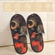 thumbnail image 2 of Balery Fiery Floral Pattern Pantuflas de Casa de Felpa Silenciosas con Diseño Estampado, Zapatillas Cómodas Antideslizantes de Algodón para Interior-Medium, 2 of 8