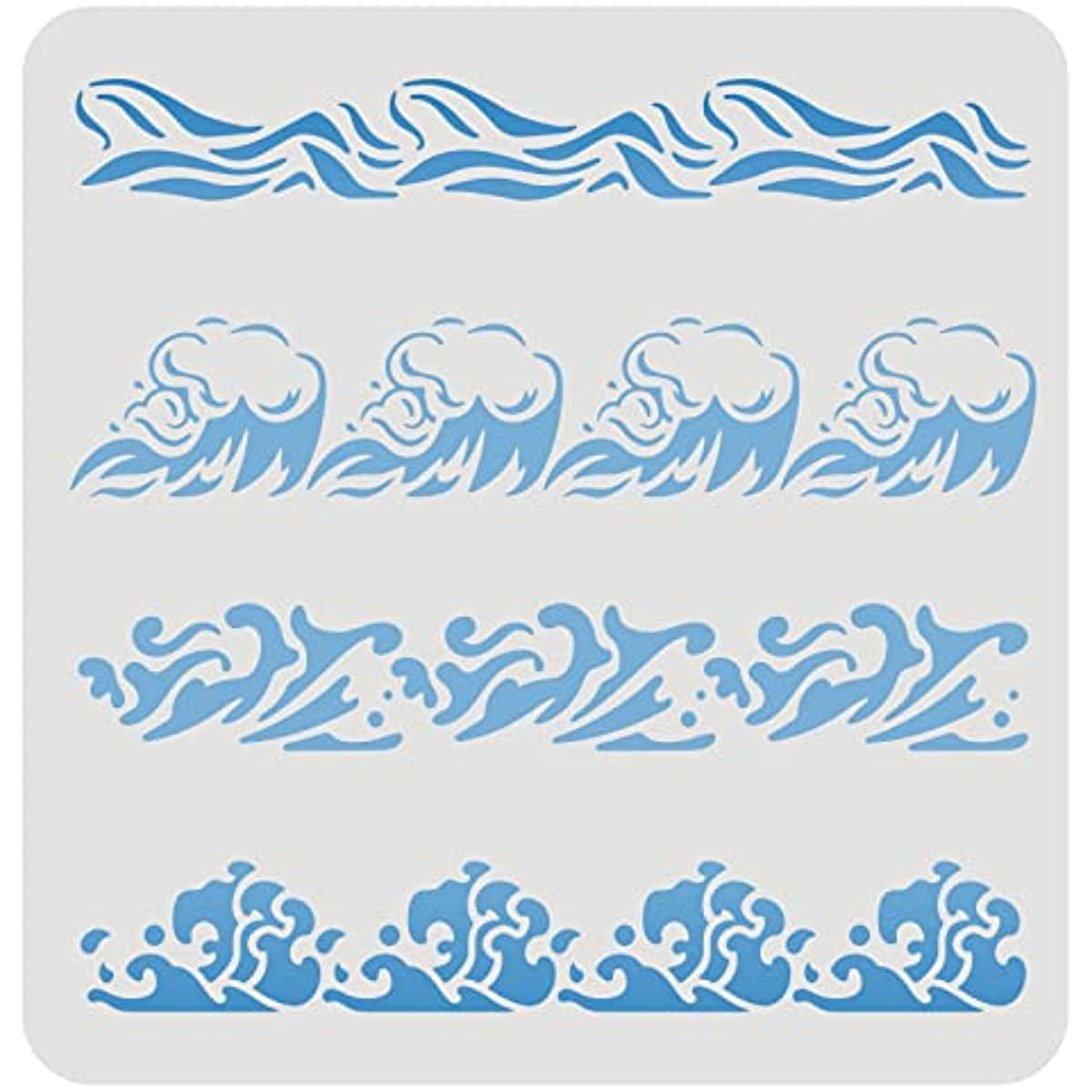 ocean-wave-stencil-template