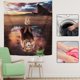 thumbnail image 4 of Tapiz De Reflexión De León, Alfombra Colgante, Manta De Pared Del Dormitorio, Decoración Del Hogar De Animales Likrtyny Arte Deco, 4 of 7