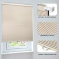 thumbnail image 2 of LazBlinds Cordless Cellular Shades, No Tools No Drill Light Filtering Honeycomb Shades Pleated Blinds for Windows, 33'' W x 48'' H, Cream, 2 of 4