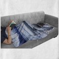 thumbnail image 6 of Alaska Soft Flannel Fleece Blanket, Ice Chunks on the Side of Chilkat River in North America Winter Season, Cozy Plush for Indoor and Outdoor Use, 50" x 60", Seafoam White Sky Blue, by Ambesonne, 6 of 6