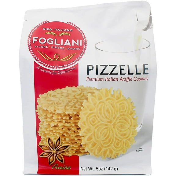 Fogliani Anise Pizzelle Waffle Cookies (Pack of 1)