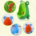 thumbnail image 3 of Urinario Para Niños Frog Baby Boys Orinal de pie Orinal de entrenamiento para inodoro montado en la pared Verde Sywqhk Libre de BPA, 3 of 5