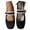 Black, variant on Women's Ballet Flats Slip On Suede Loafers Comfort Work Shoes