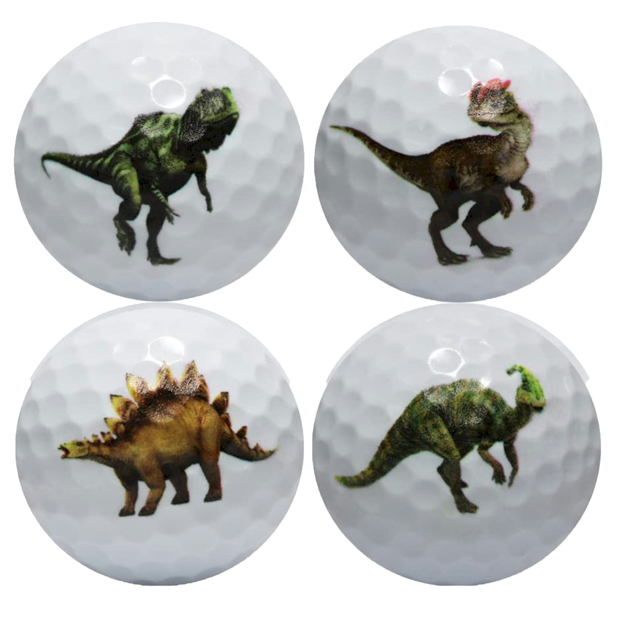 Dinosaur Golf Balls – 12 Pack – Prehistoric Fun Set by GBM Golf