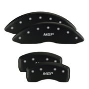 MGP 4 Caliper Covers Engraved Front & Rear Acura Matte Black finish silver ch