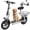 Black-350W-12.5Miles, variant on NANROBOT Electric Scooter with Seat for Adults 560W Peak Motor 12.5 Miles Range 20MPH Powered Motor Scooters Foldable Adult Electric Scooter for Commuting with Basket & Shock,for Pets & Cargo Black