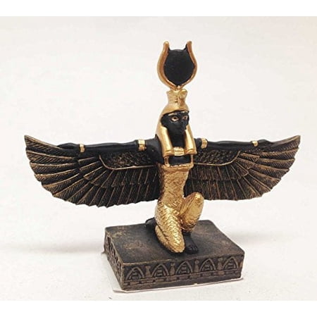 Egyptian Egypt Isis With Open Wings Iset Goddess of Health Marriage and Wisdom Figurine 3  Dollhouse Miniature price history on PriceWatchPro