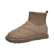 thumbnail image 2 of Botas de nieve de invierno para mujer, botas de mujer, botines antideslizantes cálidos a la moda para invierno, senderismo, senderismo al aire libre Camello Color 36 SM SunniMix botas de nieve, 2 of 8