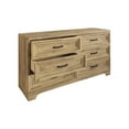 thumbnail image 5 of Castle Place Traditional 6 Drawer Wooden Dresser, Brown Oak, 5 of 9