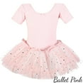 thumbnail image 4 of Dancina Girls Skirted Leotard Sparkle Short Sleeve Tutu Ballet Dress, 4 of 10