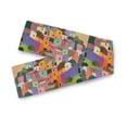 thumbnail image 7 of Yayeee Table Runner 70 inches Long Home Kitchen Dinning Party Decoration, Purple Cityscape Painting, 7 of 7