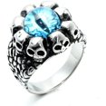 thumbnail image 1 of shiyou-Gothic Evil Eye Ring, Devil Dragon Eyeball Ring, Stainless Steel Skull Rings for Men, 1 of 4