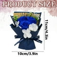 thumbnail image 3 of SeekLGT Single Preserved Rose Bouquet Real Lasting Flower Mini Handheld Eternal Rose with Ribbon for Anniversary Valentine Wedding Souvenir, 3 of 4