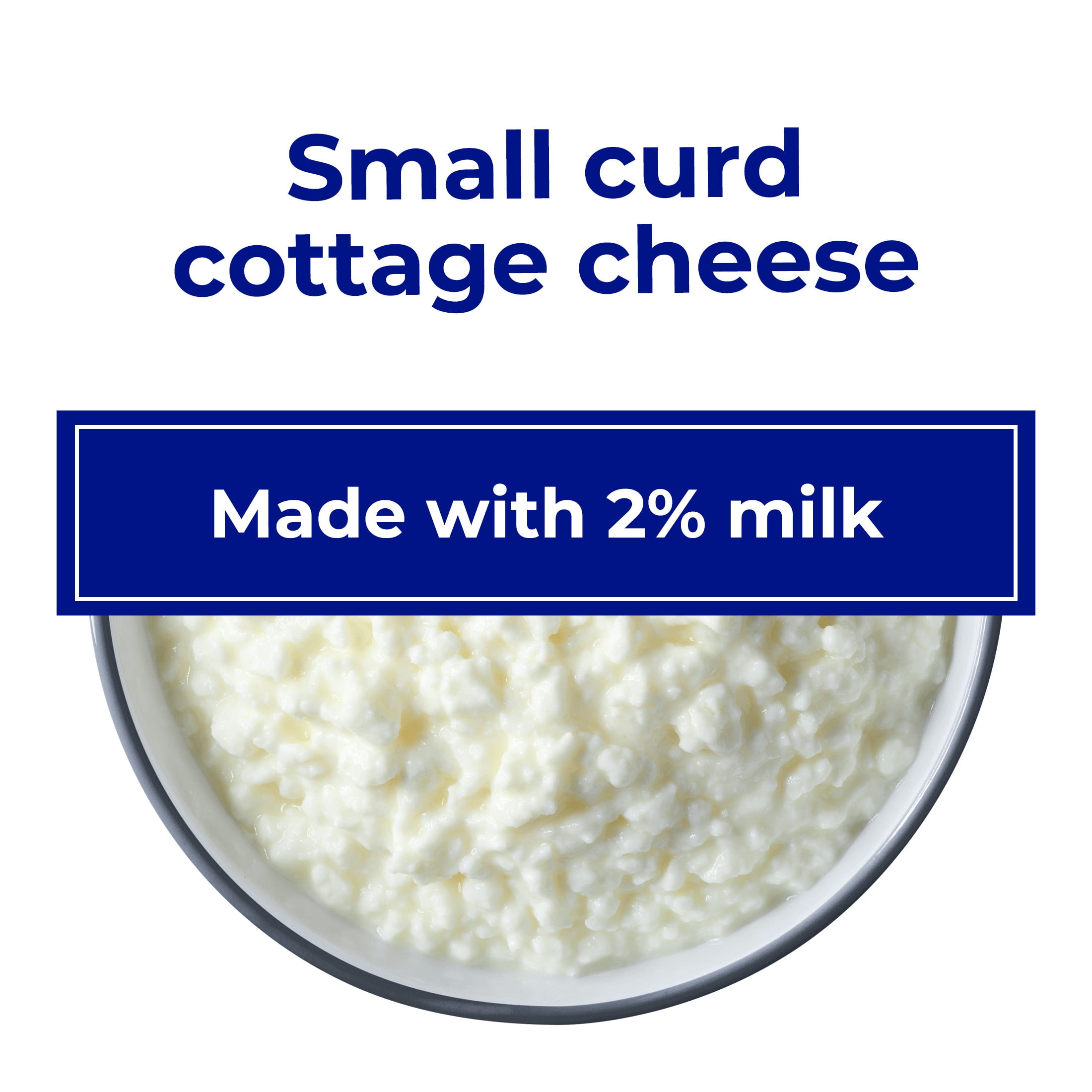 Knudsen's Lowfat Cottage Cheese, 2% Milkfat, Small Curd, 16 oz Tub, 10g of Protein Per Serving