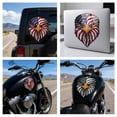 thumbnail image 2 of Patriotic USA Flag Bald Eagle Reflective Decal: Waterproof & Fade-Resistant Outdoor Sticker, Bold American Freedom Reflector for Cars, Trucks, Laptops & Helmets, USA Pride Accessory, 2 of 8