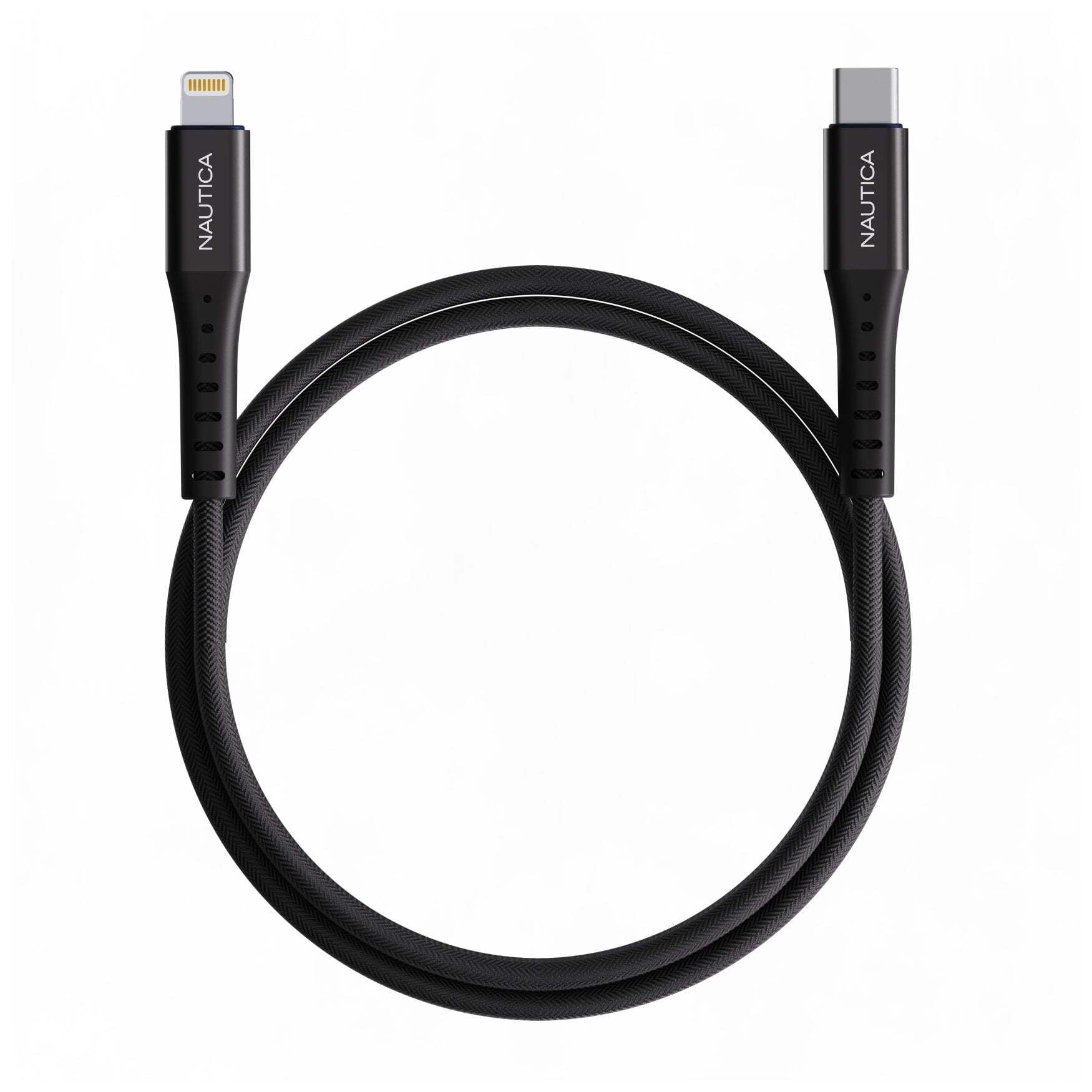 Nautica CB305 USB-C to Lightning Cable – MFi Certified Premium Braided Design Fast Charging Data Transfer Compatible with Apple Samsung and More
