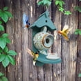 thumbnail image 5 of Hot Sale！Teapot Birdhouse Feeder,Birdhouse Feeder for Outdoor Hanging,Outside Teapot Bird House and Feeder,Hanging Hummingbird Feeders for Garden Yard Decoration,Unique Humming Bird Houses, 5 of 6