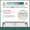 thumbnail image 2 of YMIX Coque en Plastique à Encliqueter Étui Rigide de Protection pour Macbook Pro 15 Pouces avec CD-ROM (A1286), 01 Étagère, 2 of 7