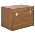 thumbnail image 5 of Safavieh Lylia Modern Partical Board and Mdf Night Stands, Walnut/Black, 5 of 6