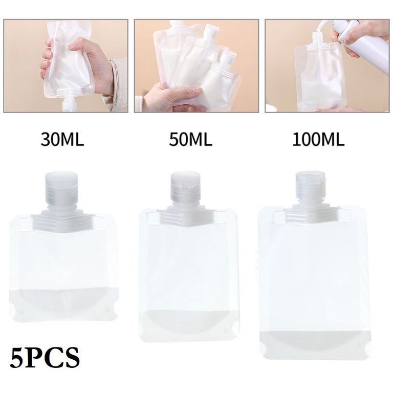 Lotion Dispenser Bag Cosmetic Packaging Storage Container Leakproof  Refillable Travel Pouches For Shampoo Liquid Squeeze Contain - AliExpress